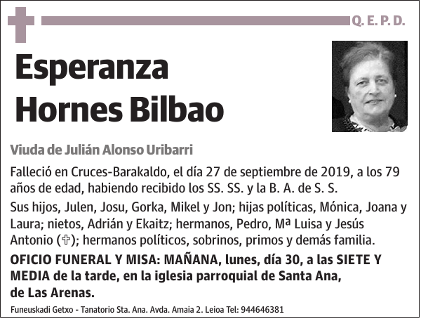 Esperanza Hornes Bilbao