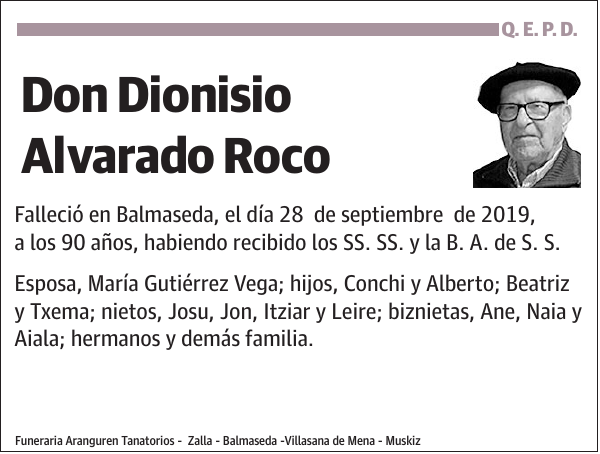 Dionisio Alvarado Roco