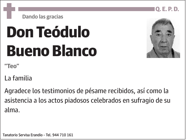 Teódulo Bueno Blanco