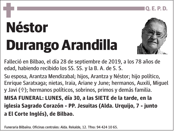 Néstor Durango Arandilla