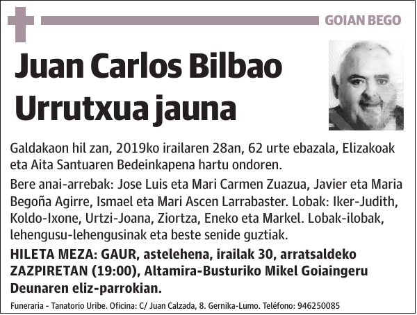 Juan Carlos Bilbao Urrutxua