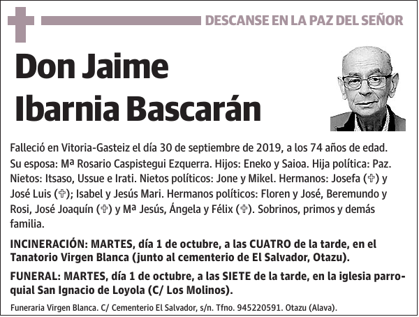 Jaime Ibarnia Bascarán