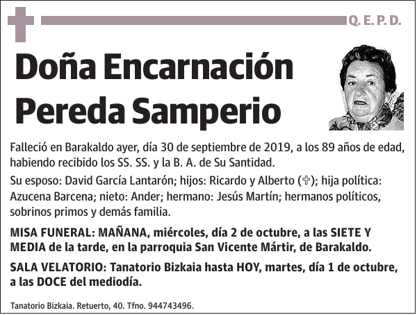 Encarnación Pereda Samperio