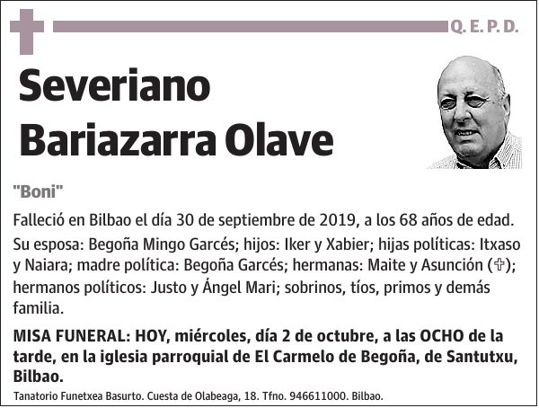 Severiano Bariazarra Olave