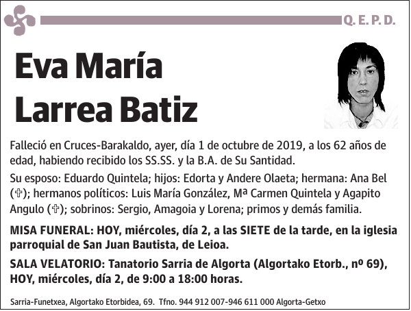 Eva María Larrea Batiz