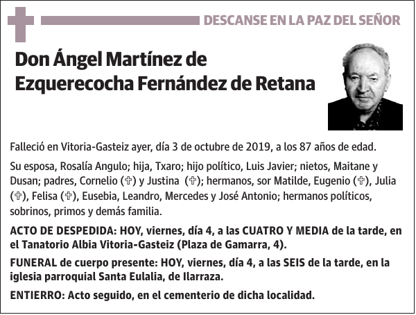 Ángel Martínez de Ezquerecocha Fernández de Retana