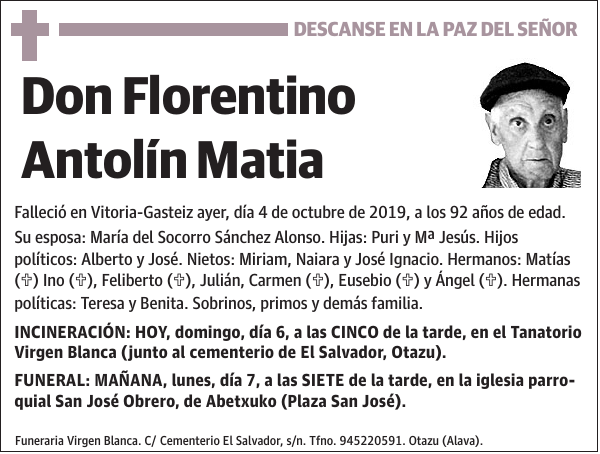 Florentino Antolín Matia