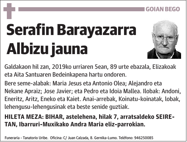 Serafin Barayazarra Albizu