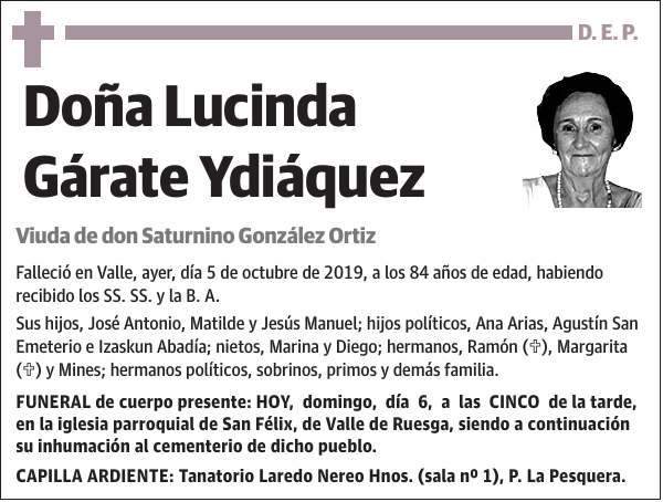 Lucinda Gárate Ydiáquez