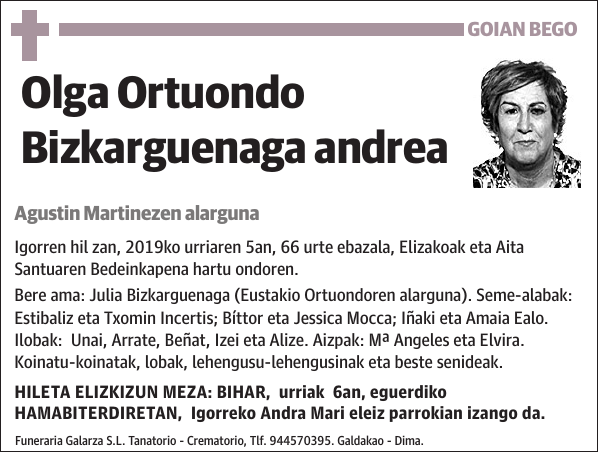 Olga Ortuondo Bizkarguenaga