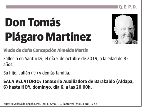 Tomás Plágaro Martínez