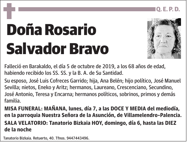 Rosario Salvador Bravo