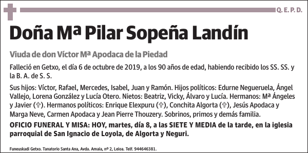 Mª Pilar Sopeña Landín