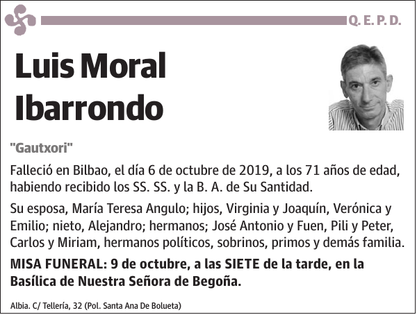 Luis Moral Ibarrondo