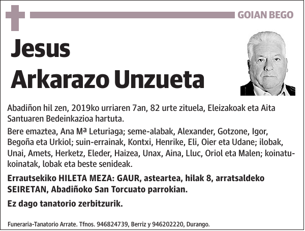 Jesus Arkarazo Unzueta Abadiñon