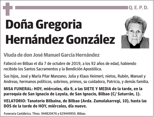 Gregoria Hernández González