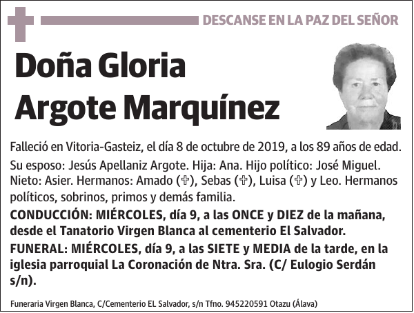 Gloria Argote Marquínez