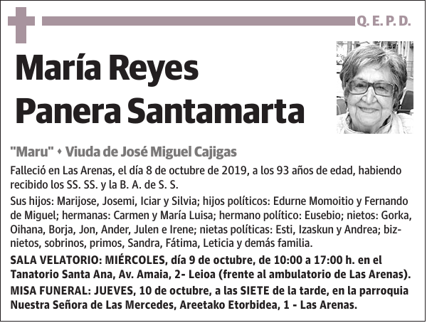 María Reyes Panera Santamarta