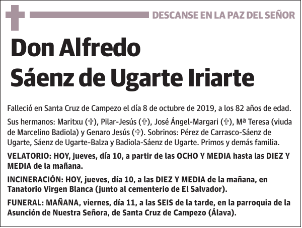 Alfredo Sáenz de Ugarte Iriarte