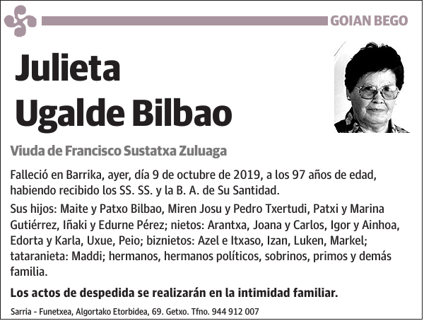 Julieta Ugalde Bilbao