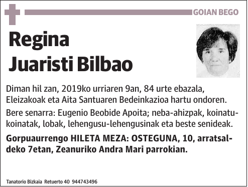 Regina Juaristi Bilbao