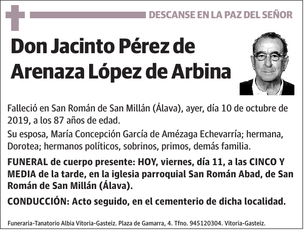 Jacinto Pérez de Arenaza López de Arbina