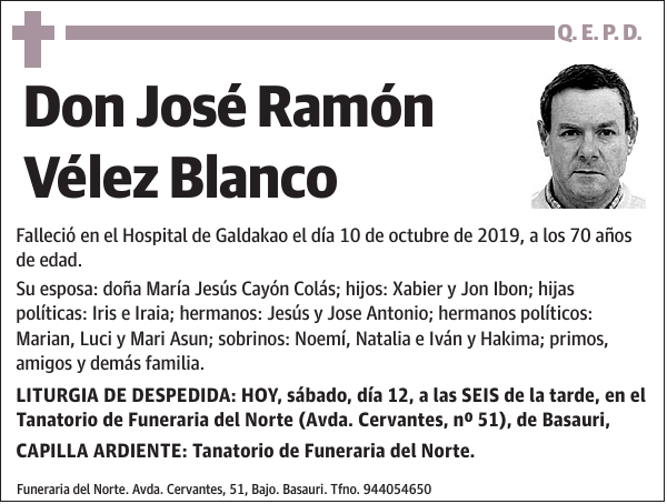 José Ramón Vélez Blanco