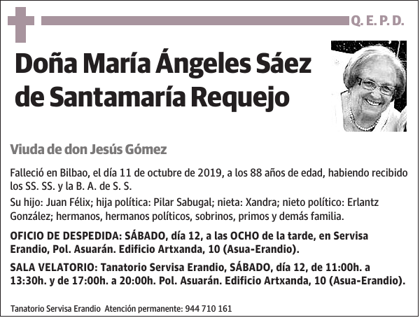 María Ángeles Sáez de Santamaría Requejo