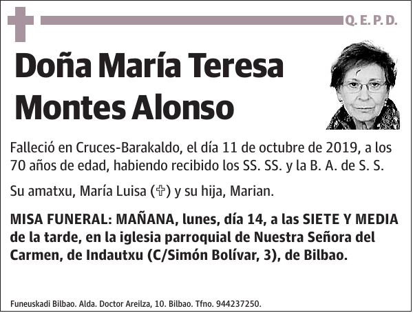 María Teresa Montes Alonso