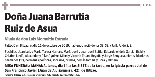 Juana Barrutia Ruiz de Asua