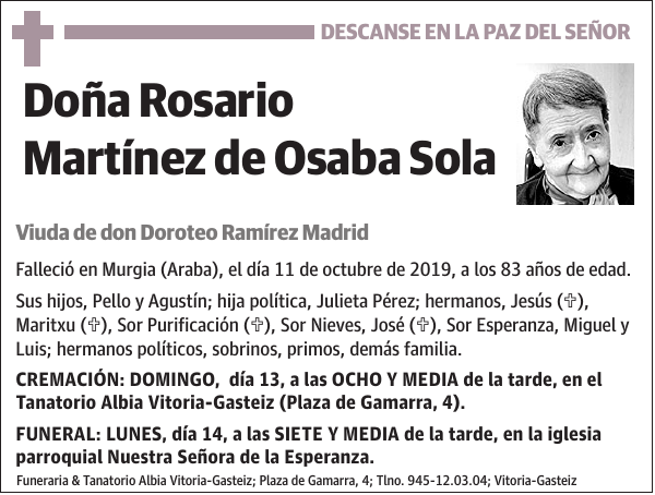 Rosario Martínez de Osaba Sola