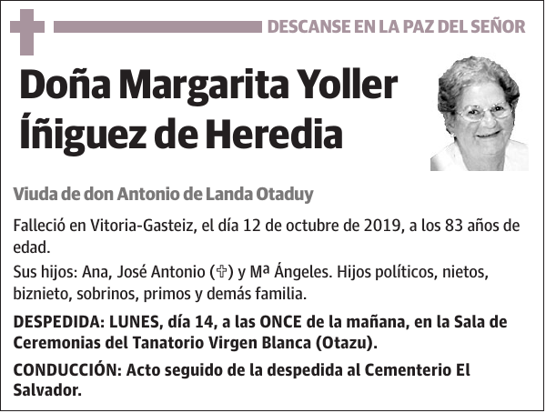 Margarita Yoller Íñiguez de Heredia