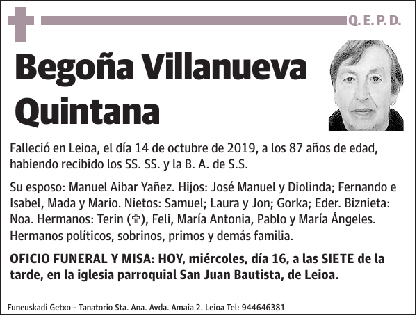 Begoña Villanueva Quintana