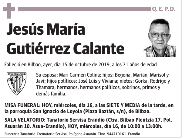 Jesús María Gutiérrez Calante