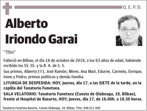 Alberto Iriondo Garai