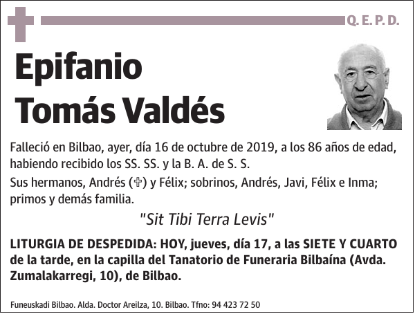 Epifanio Tomás Valdés