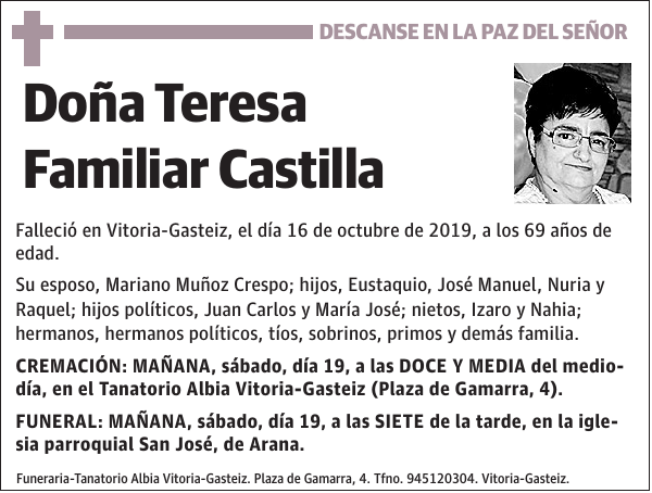 Teresa Familiar Castilla