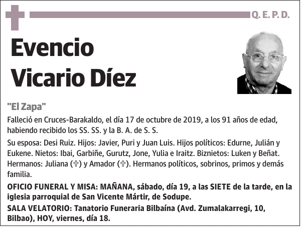 Evencio Vicario Díez