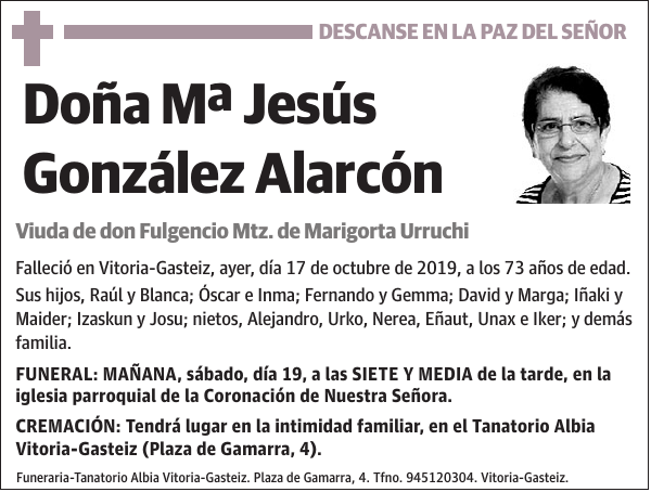 Mª Jesús González Alarcón