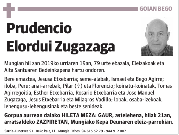 Prudencio Elordui Zugazaga