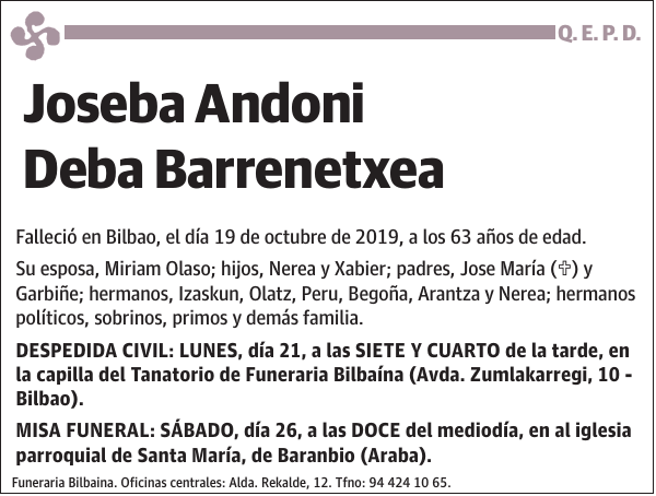 Joseba Andoni Deba Barrenetxea