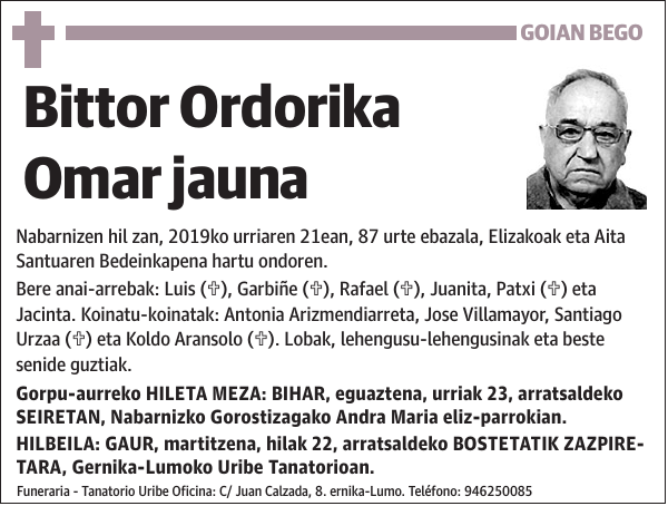 Bittor Ordorika Omar