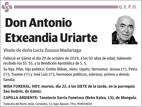 Antonio Etxeandia Uriarte