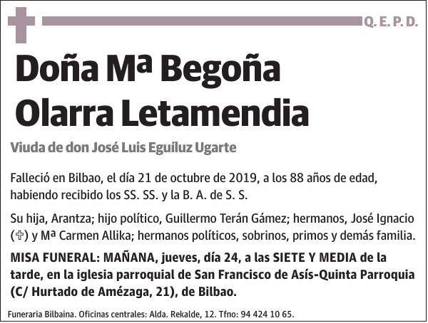 Mª Begoña Olarra Letamendia