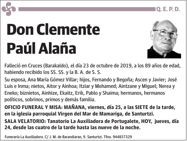 Clemente Paúl Alaña