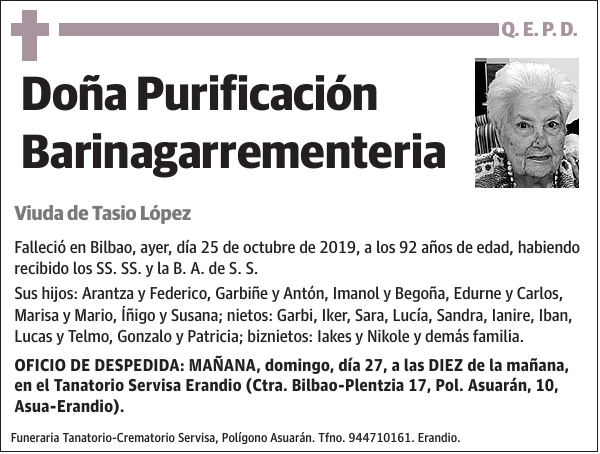 Purificación Barinagarrementeria