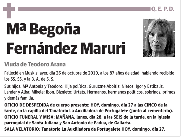 Mª Begoña Fernández Maruri