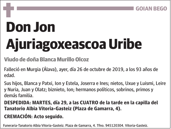 Jon Ajuriagoxeascoa Uribe