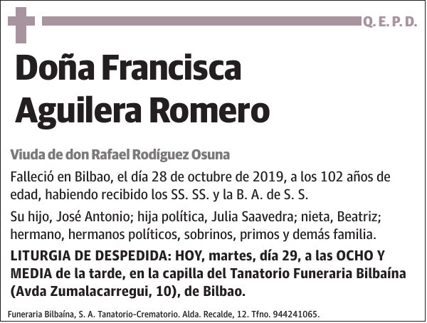 Francisca Aguilera Romero