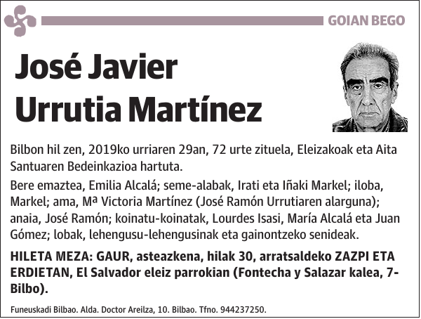 José Javier Urrutia Martínez Bilbon